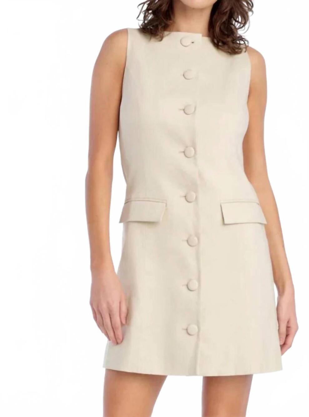 NEW FAVORITE DAUGHTER cece mini dress in khaki